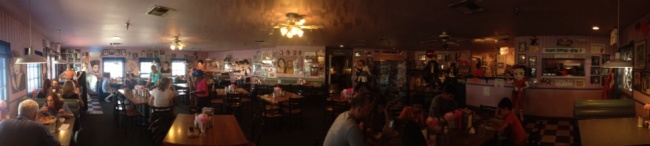 Interior of Peggy Sue's Diner