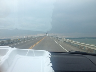 My first drive over the Deh Cho Bridge